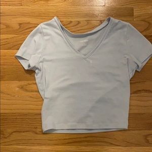 target baby blue cropped top